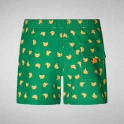 Costumi Da Bagno^Save The Duck Costume Bambino Getu Stampa Banana Su Sfondo Verde