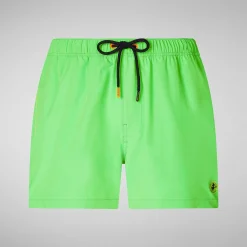 Costumi Da Bagno^Save The Duck Costume Da Bagno Uomo Demna Verde Fluo