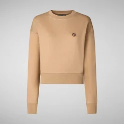 T-Shirt & Felpe^Save The Duck Felpa Donna Ligia In Beige Biscotto