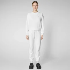 T-Shirt & Felpe^Save The Duck Felpa Donna Ligia In Bianco