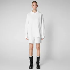 T-Shirt & Felpe^Save The Duck Felpa Donna Ode In Bianco