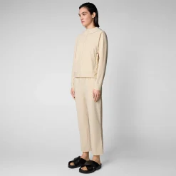 T-Shirt & Felpe^Save The Duck Felpa Donna Pear Beige Crema