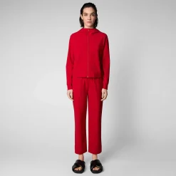 T-Shirt & Felpe^Save The Duck Felpa Donna Pear Rosso Pomodoro