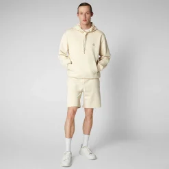 Magliette & Felpe^Save The Duck Felpa Uomo Edson In Beige Crema