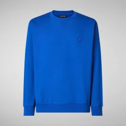 Magliette & Felpe^Save The Duck Felpa Uomo Silas In Blu Elettrico