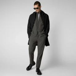 Magliette & Felpe^Save The Duck Felpa Uomo Tulio Grigio Fumo
