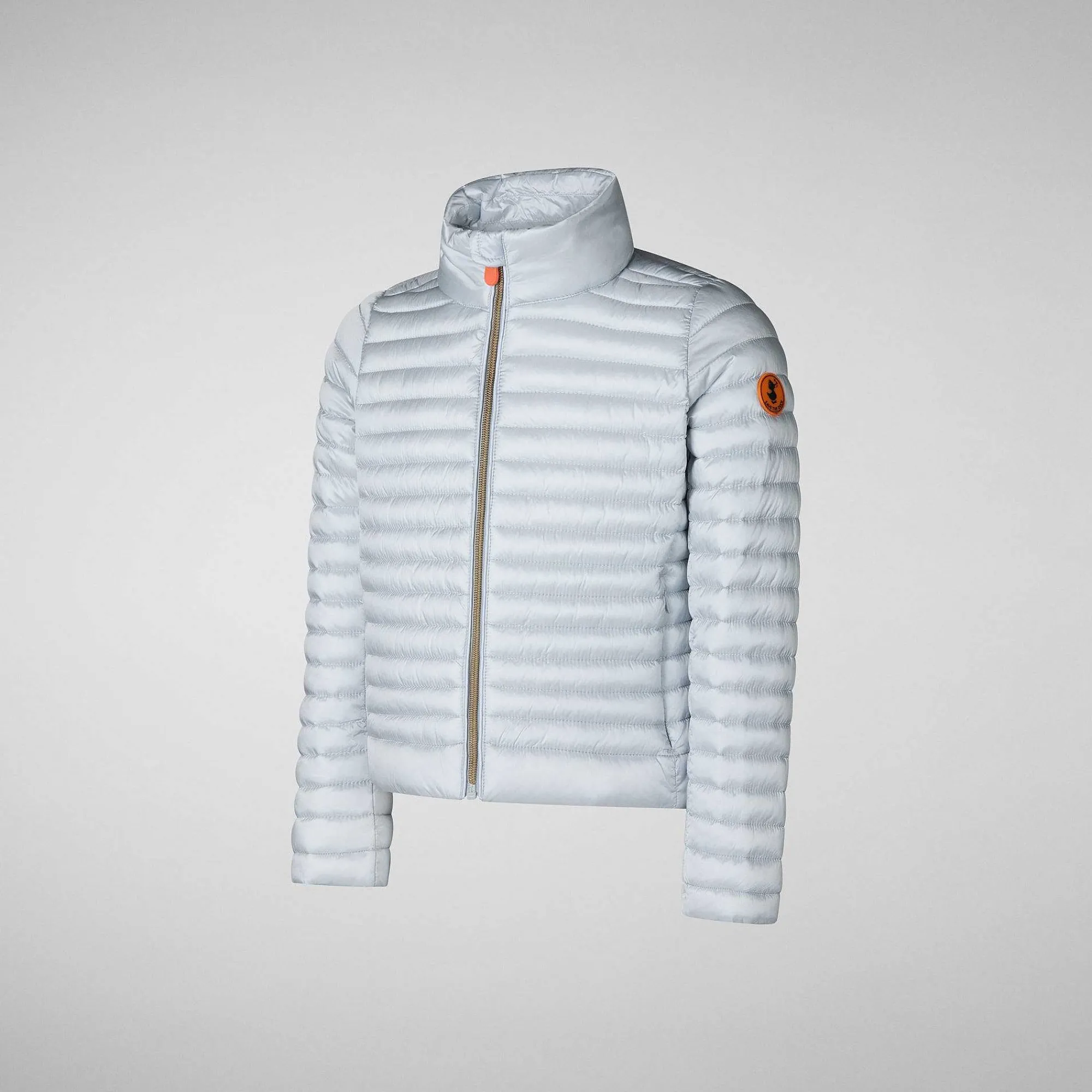 Piumini Animal-Free^Save The Duck Giacca Bambina Aya Crystal Grey