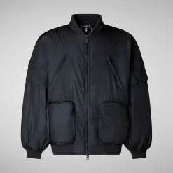 Giacche^Save The Duck Giacca Bomber Unisex Usher Blu Notte