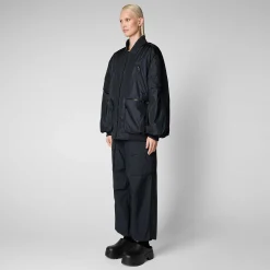 Giacche^Save The Duck Giacca Bomber Unisex Usher Blu Notte