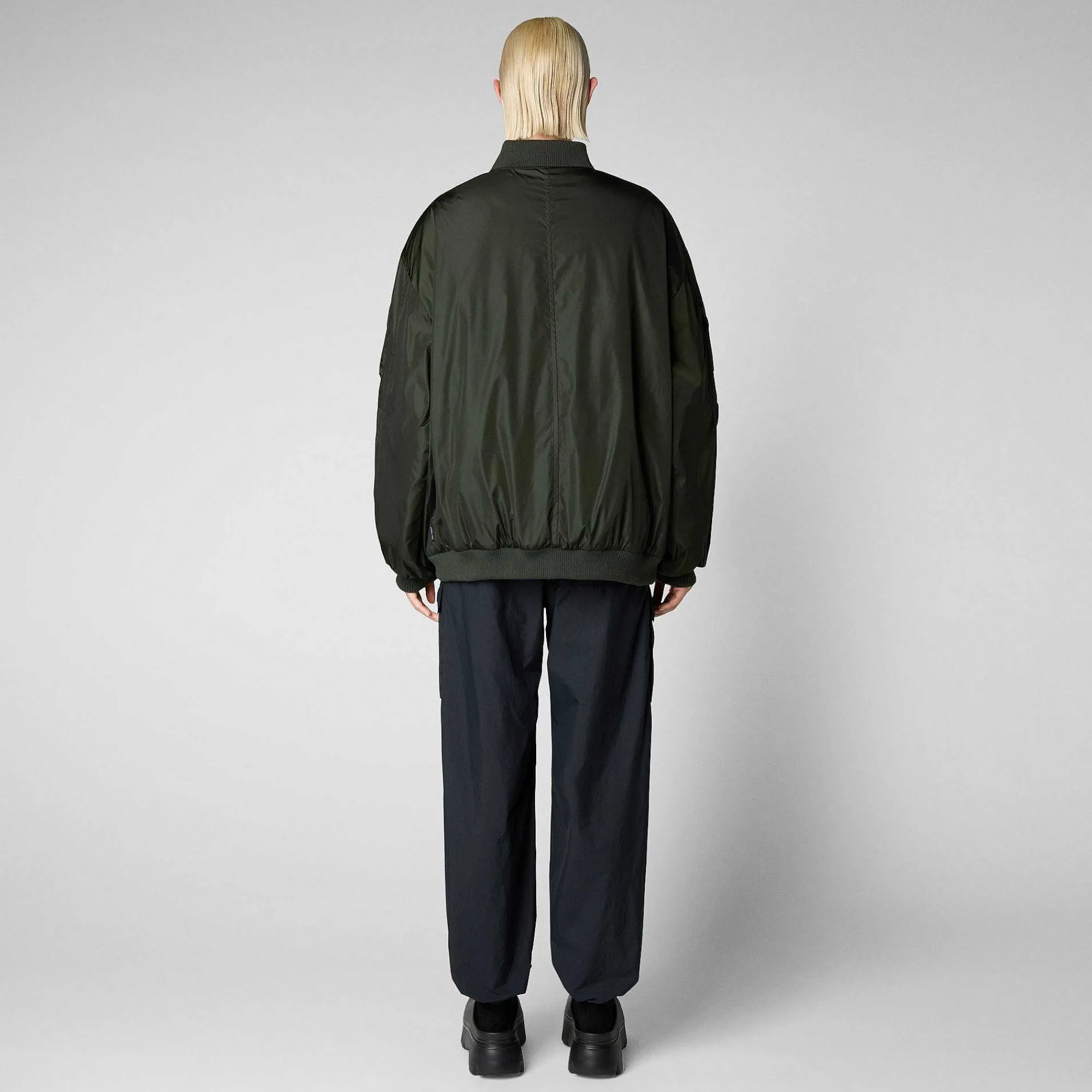 Giacche^Save The Duck Giacca Bomber Unisex Usher In Verde Bosco