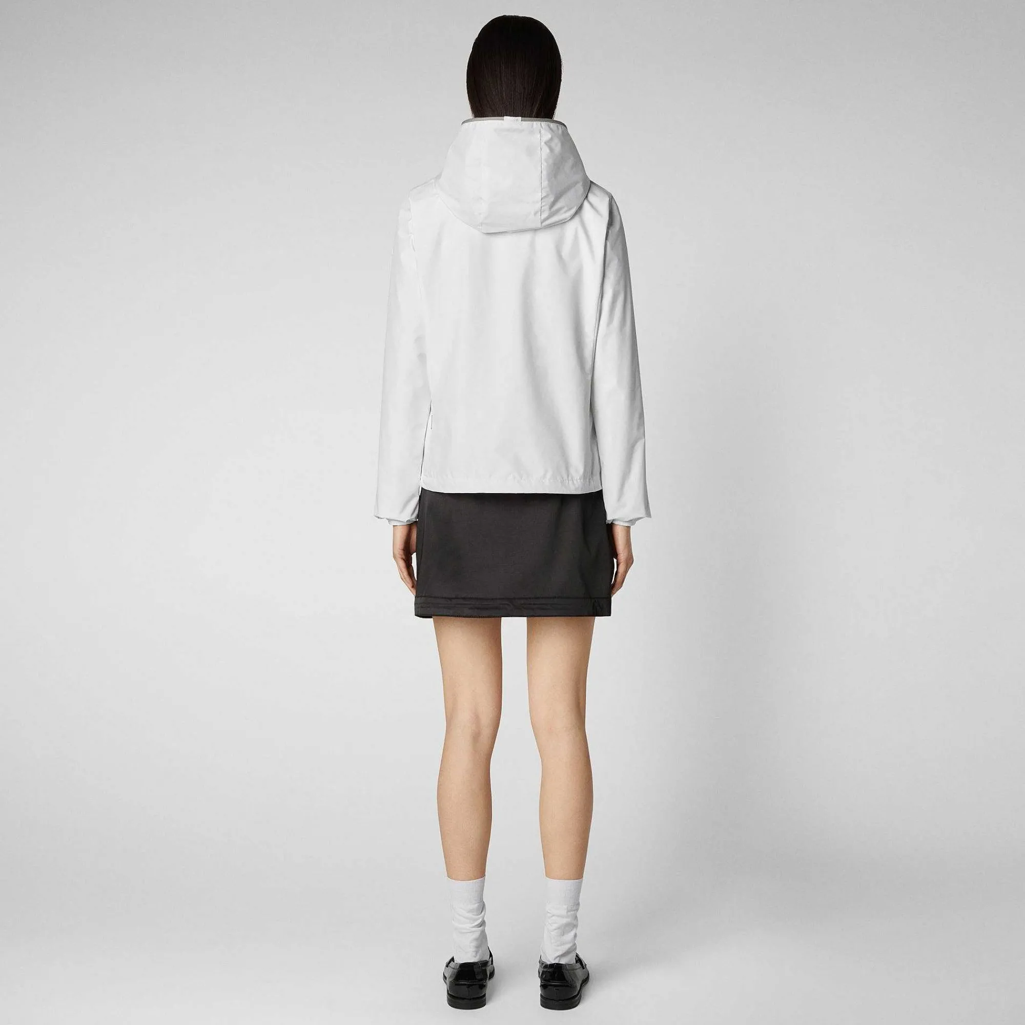 Giacche^Save The Duck Giacca Impermeabile Donna Stella Bianco
