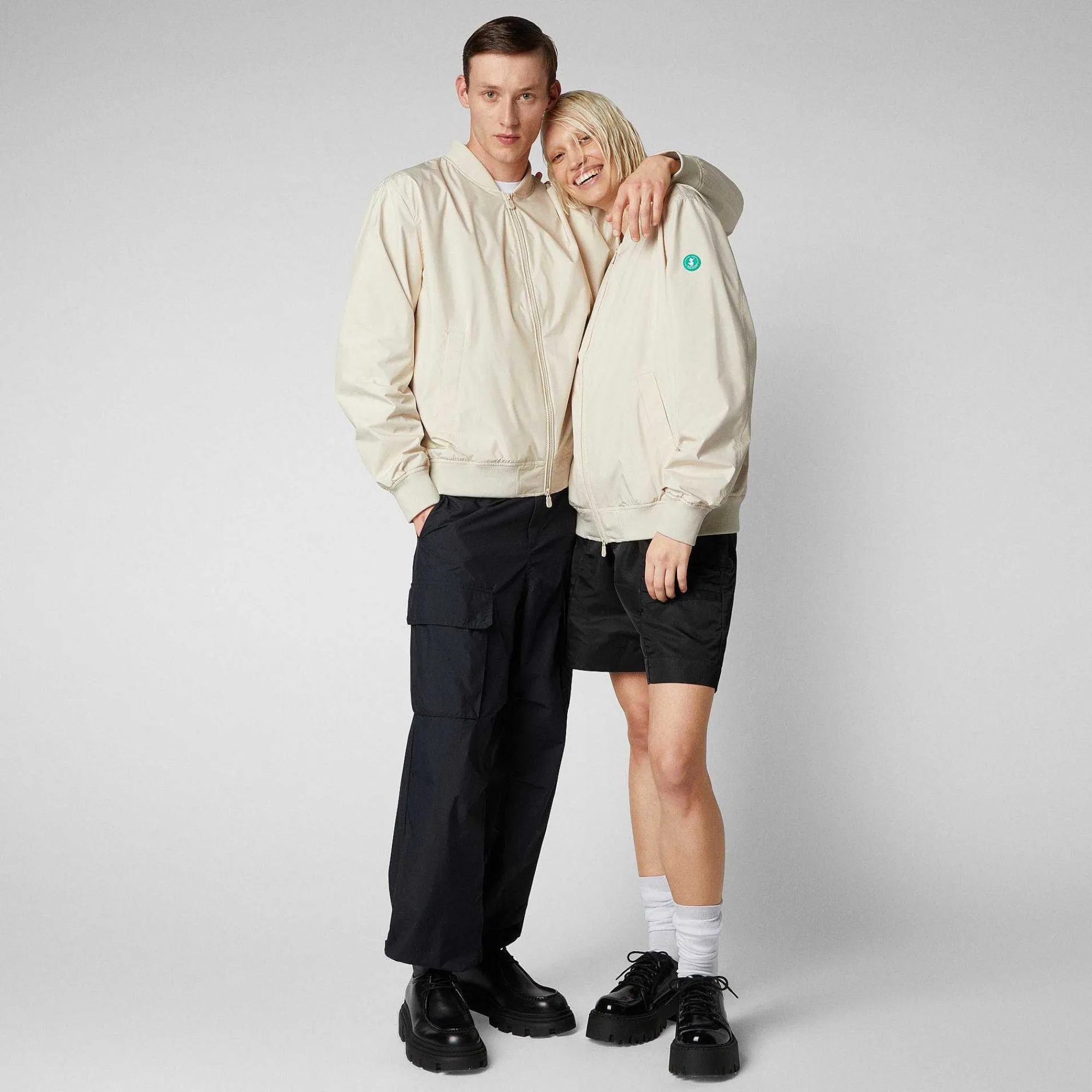Giacche^Save The Duck Giacca Unisex Olen Beige Crema