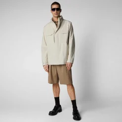 Giacche^Save The Duck Giacca Uomo Irving Beige Crema