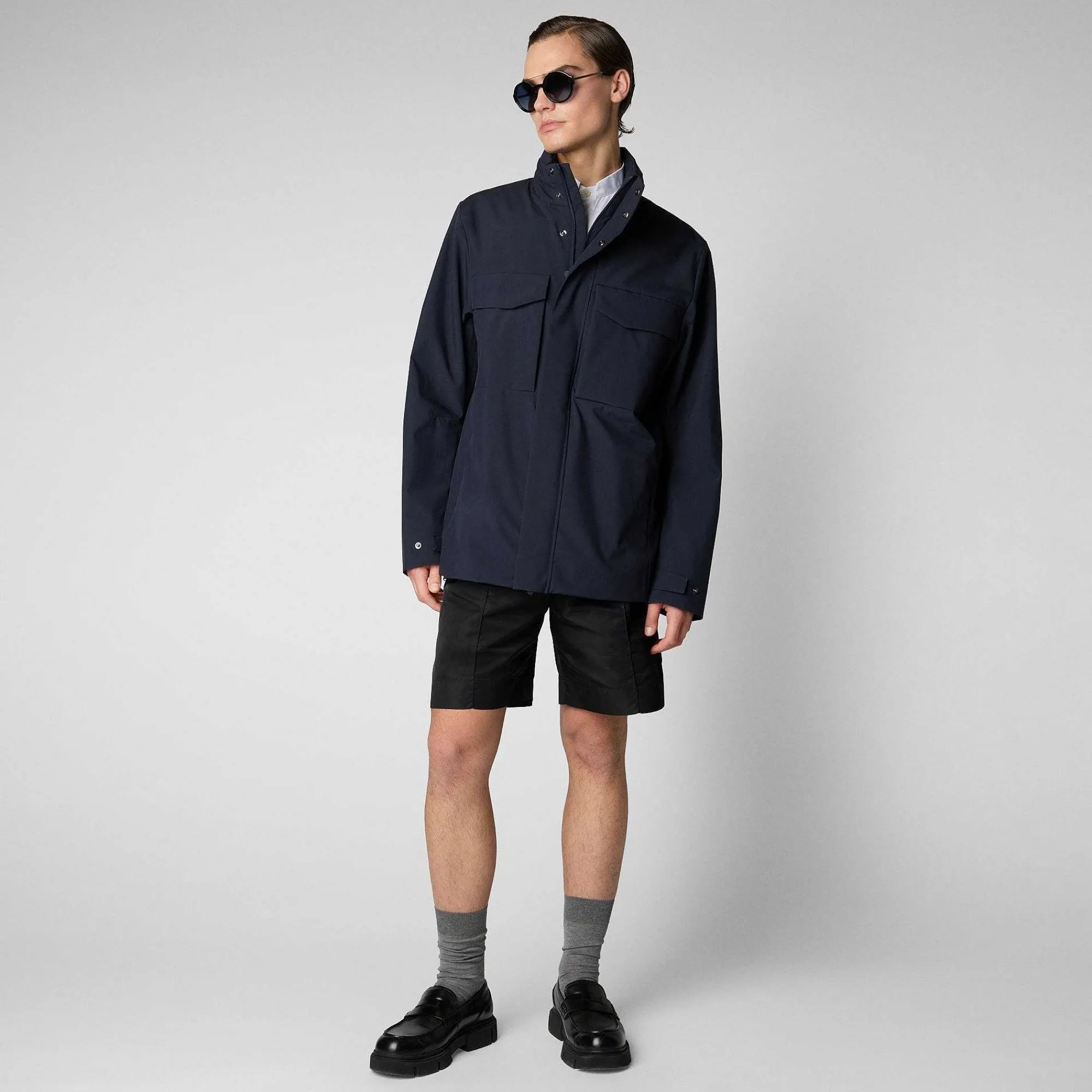 Giacche^Save The Duck Giacca Uomo Irving Blu Nero