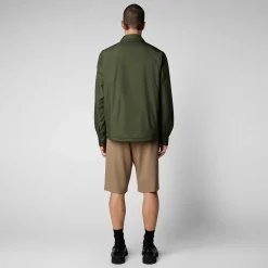 Giacche^Save The Duck Giacca Uomo Jani Verde Oliva