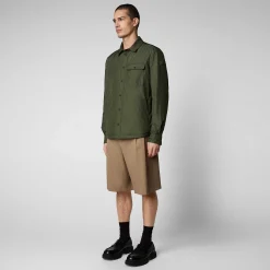 Giacche^Save The Duck Giacca Uomo Jani Verde Oliva