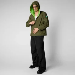 Giacche^Save The Duck Giacca Uomo Zayn Verde Oliva