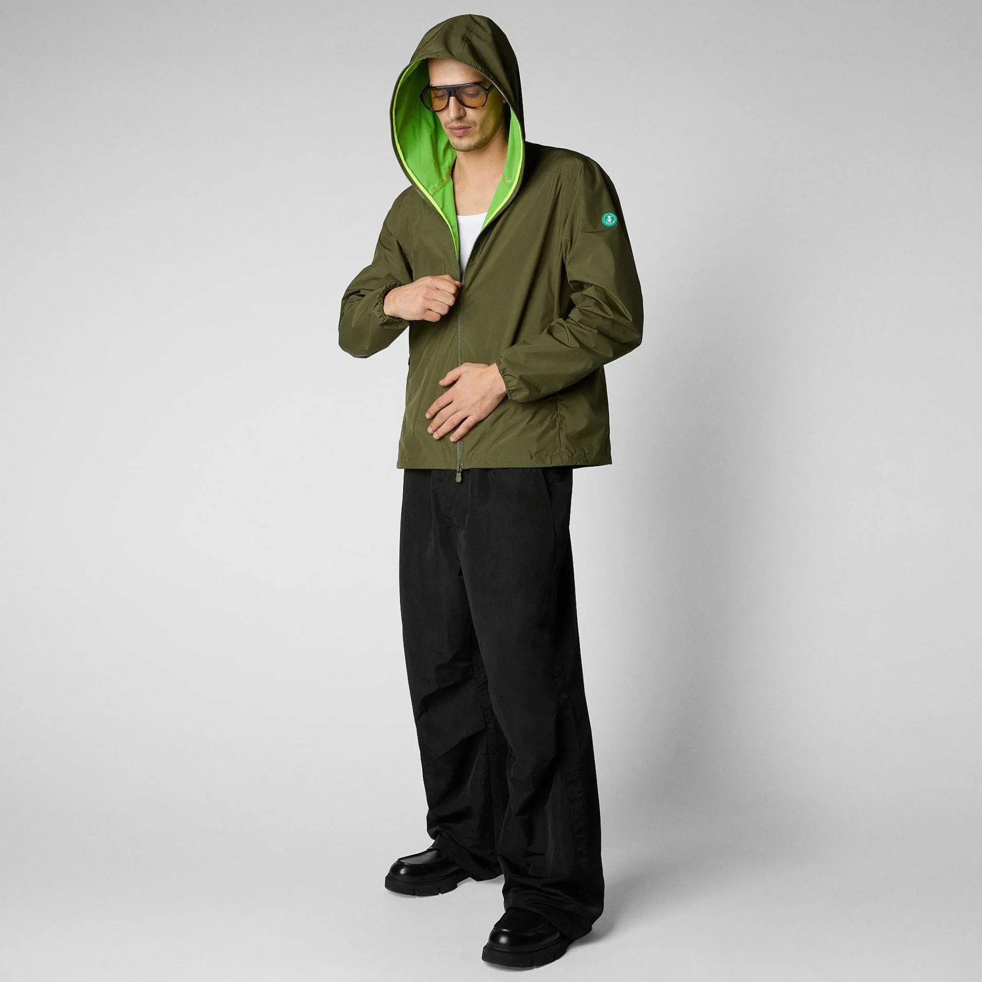 Giacche^Save The Duck Giacca Uomo Zayn Verde Oliva