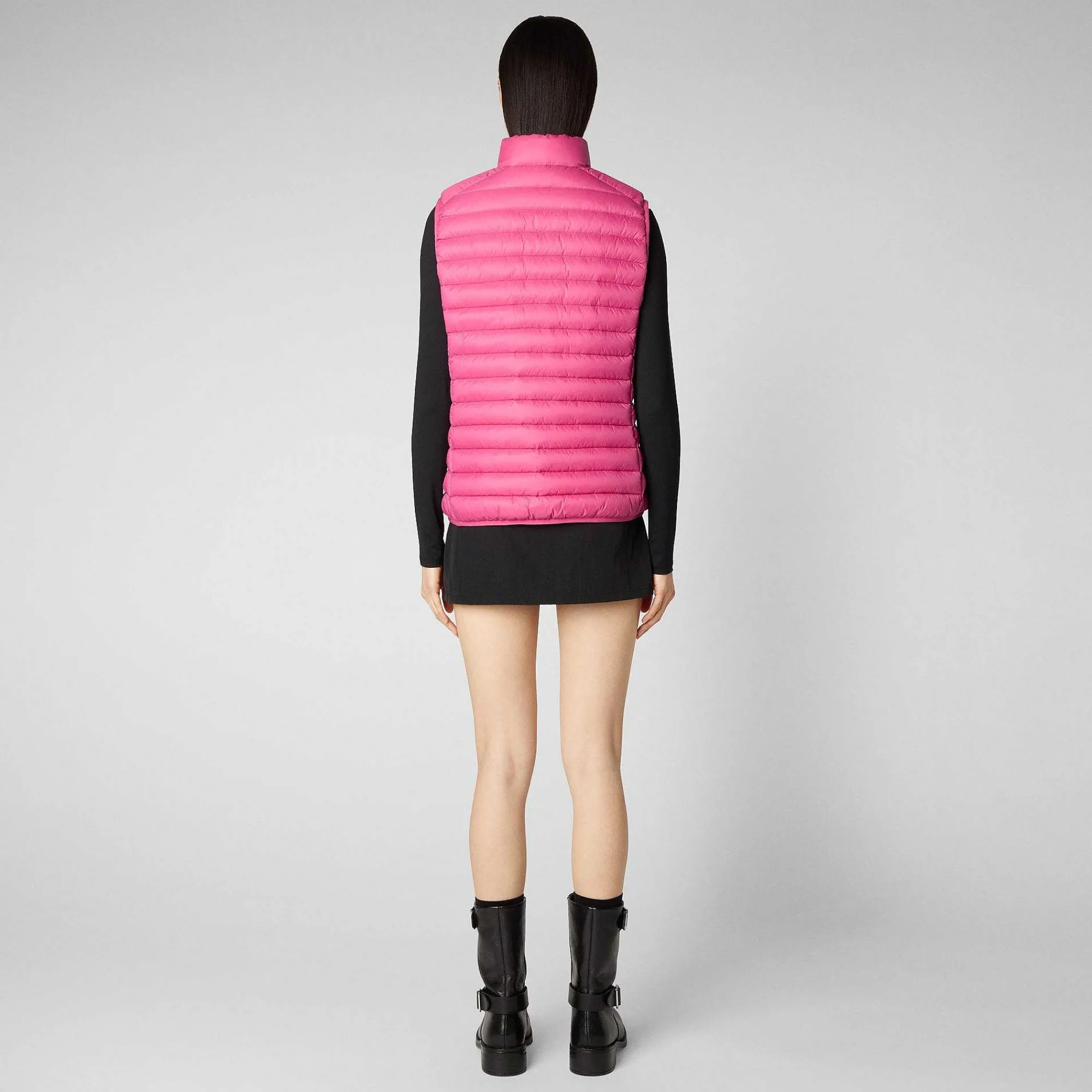 Gilets^Save The Duck Gilet Imbottito Donna Charlotte Rosa Scuro