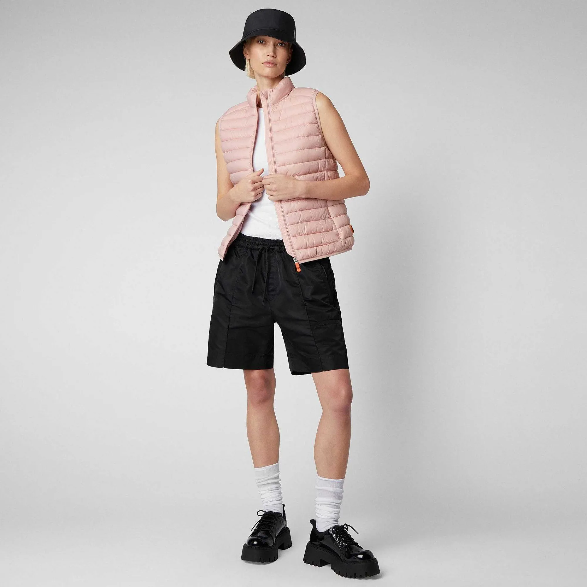 Gilets^Save The Duck Gilet Imbottito Donna Charlotte Rosa Antico
