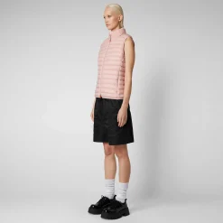 Gilets^Save The Duck Gilet Imbottito Donna Charlotte Rosa Antico