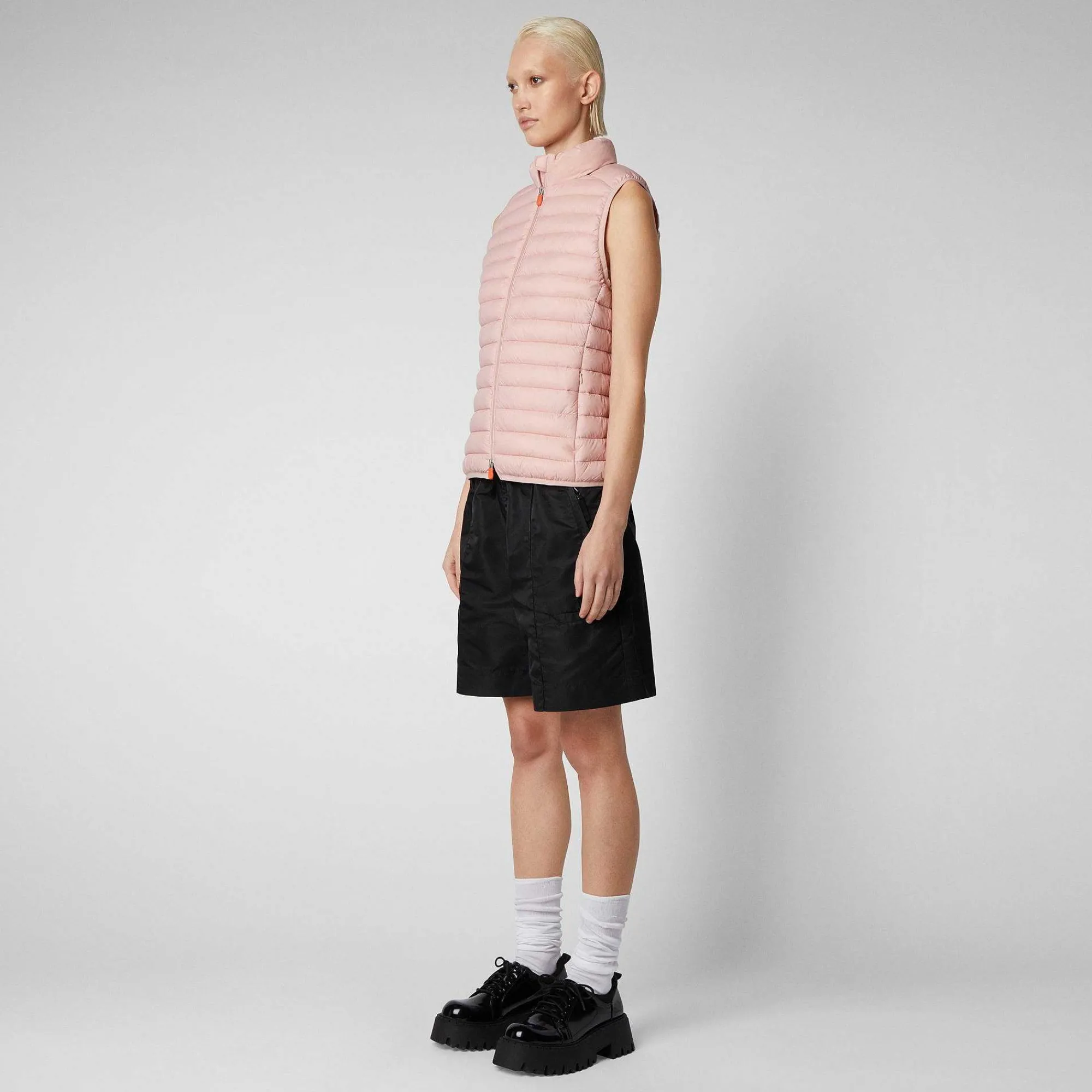 Gilets^Save The Duck Gilet Imbottito Donna Charlotte Rosa Antico