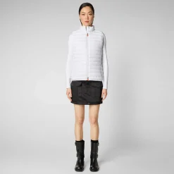 Gilets^Save The Duck Gilet Imbottito Donna Charlotte Bianco