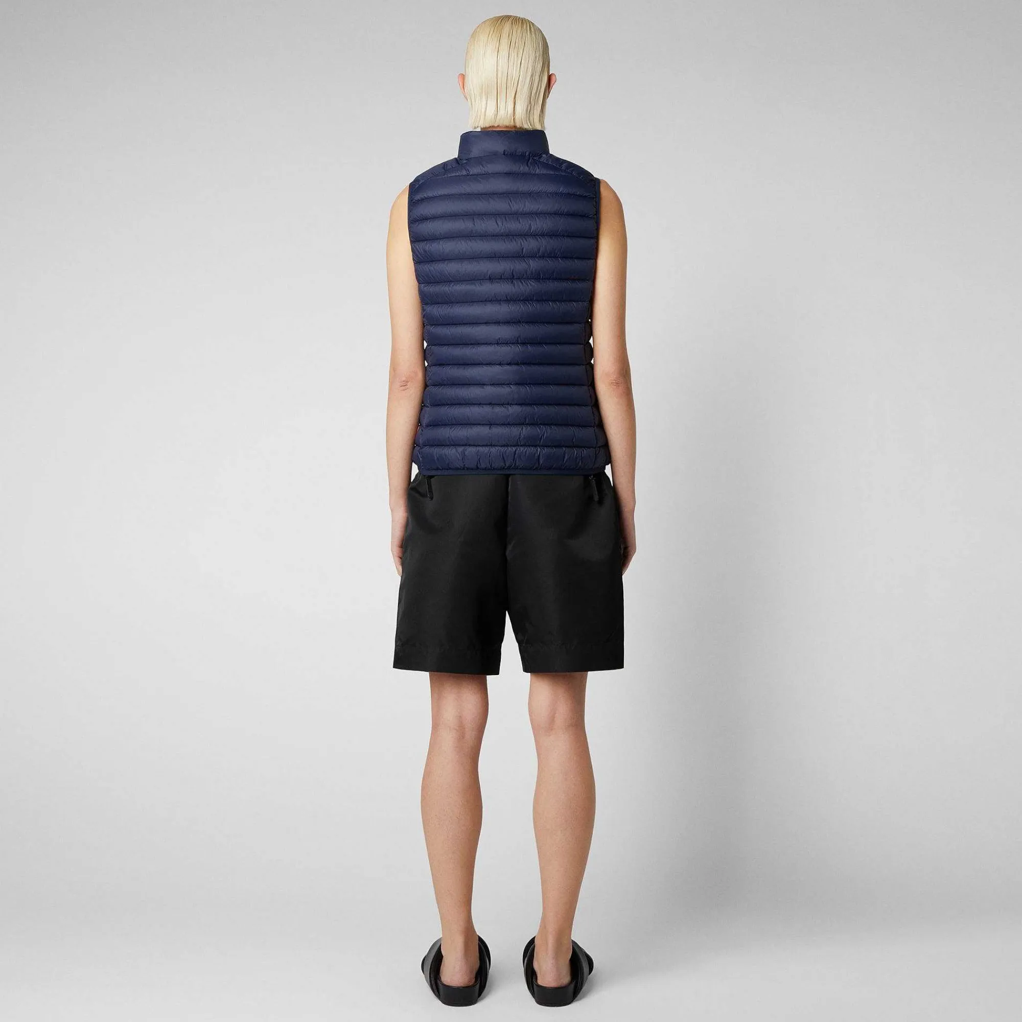 Gilets^Save The Duck Gilet Imbottito Donna Charlotte Blu Navy