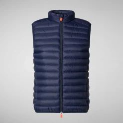 Gilets^Save The Duck Gilet Imbottito Donna Charlotte Blu Navy