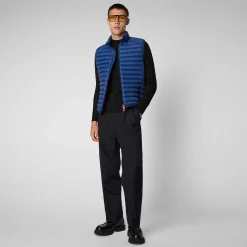 Gilets^Save The Duck Gilet Imbottito Uomo Adam Eclipse Blu