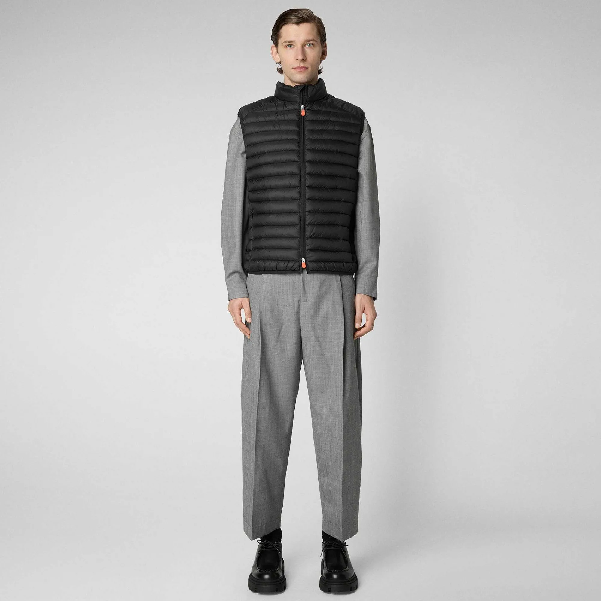 Gilets^Save The Duck Gilet Imbottito Uomo Adam Nero