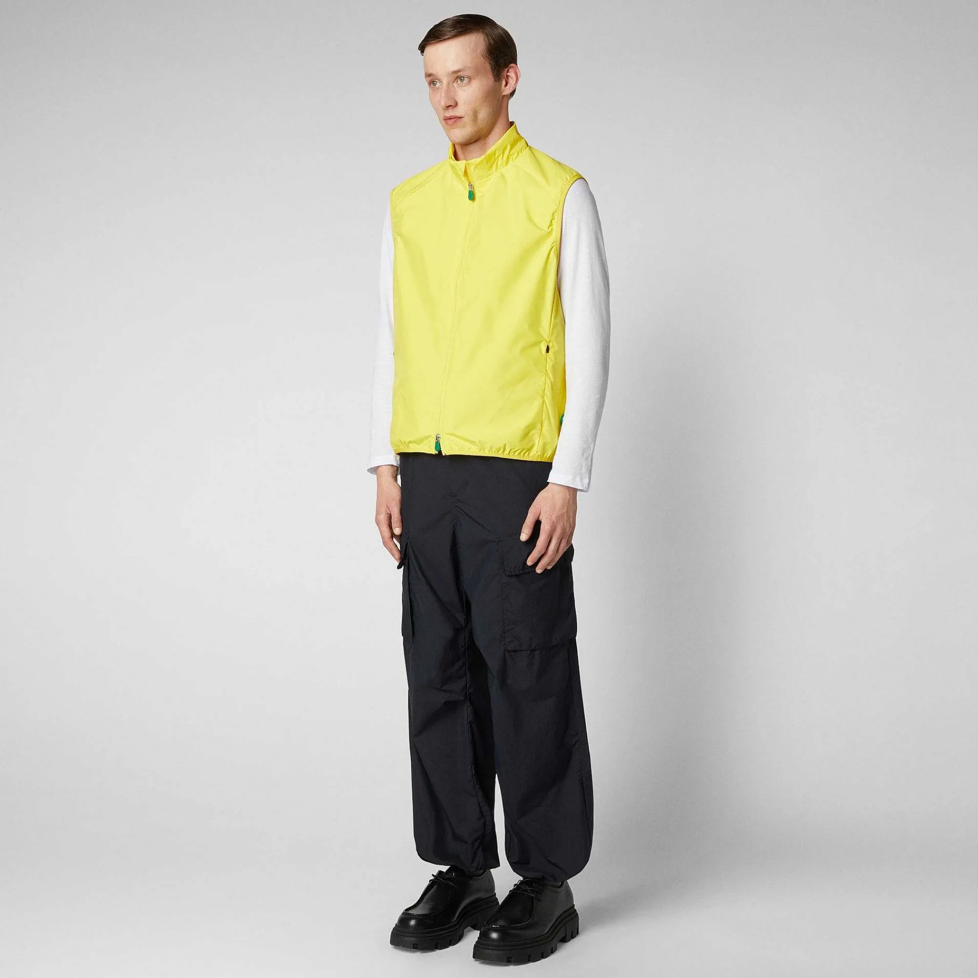 Gilets^Save The Duck Gilet Imbottito Uomo Mars Giallo Sole