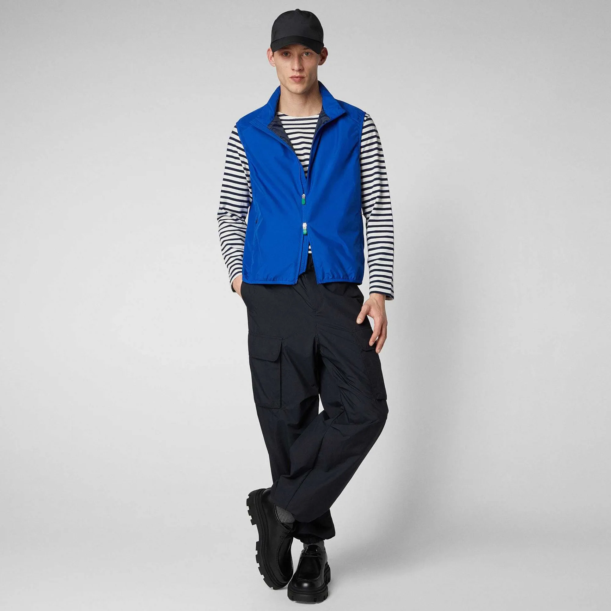 Gilets^Save The Duck Gilet Imbottito Uomo Mars Blu Elettrico