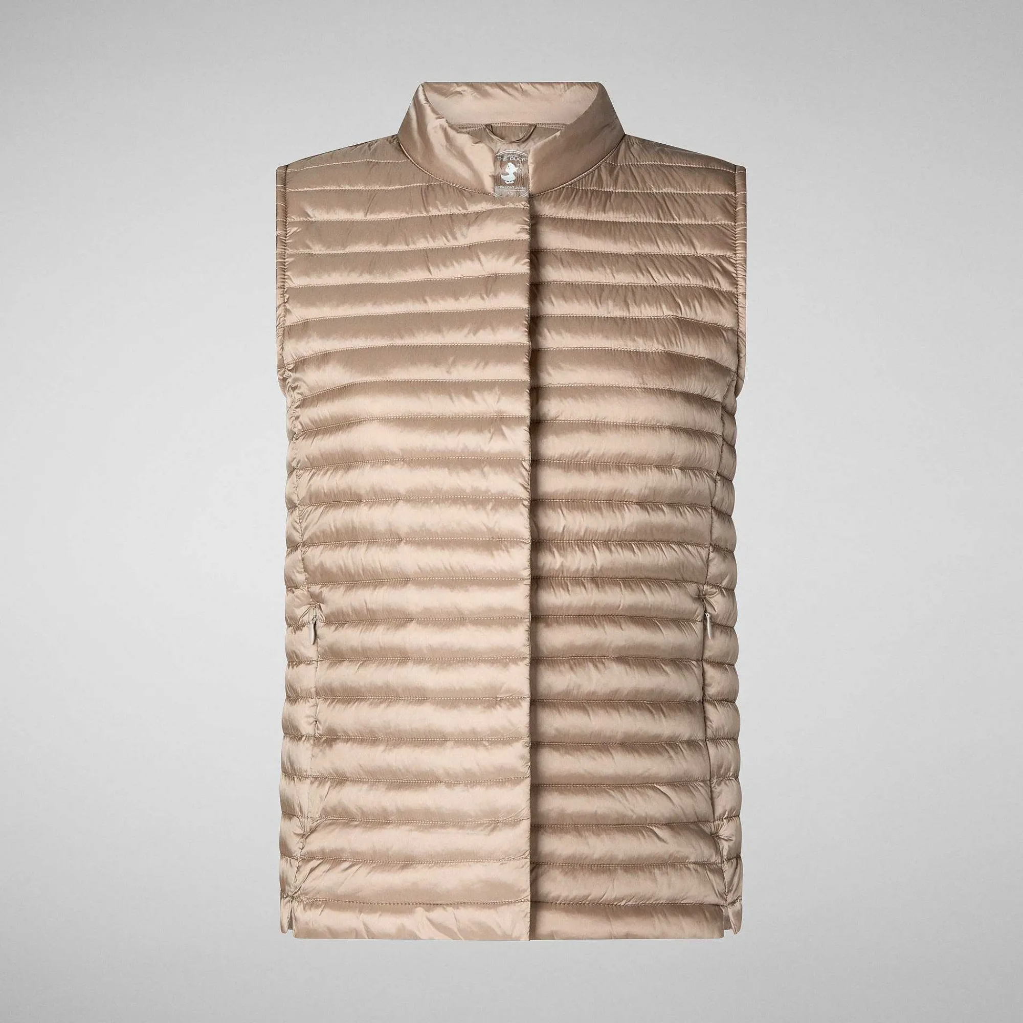 Gilets^Save The Duck Gilet Trapuntato Donna Aria Grigio Perla