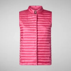Gilets^Save The Duck Gilet Trapuntato Donna Aria Rosa Scuro