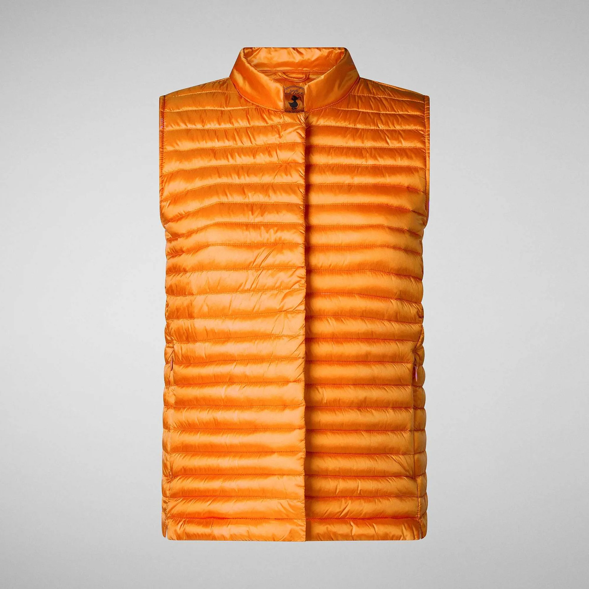 Gilets^Save The Duck Gilet Trapuntato Donna Aria Arancione Ambra