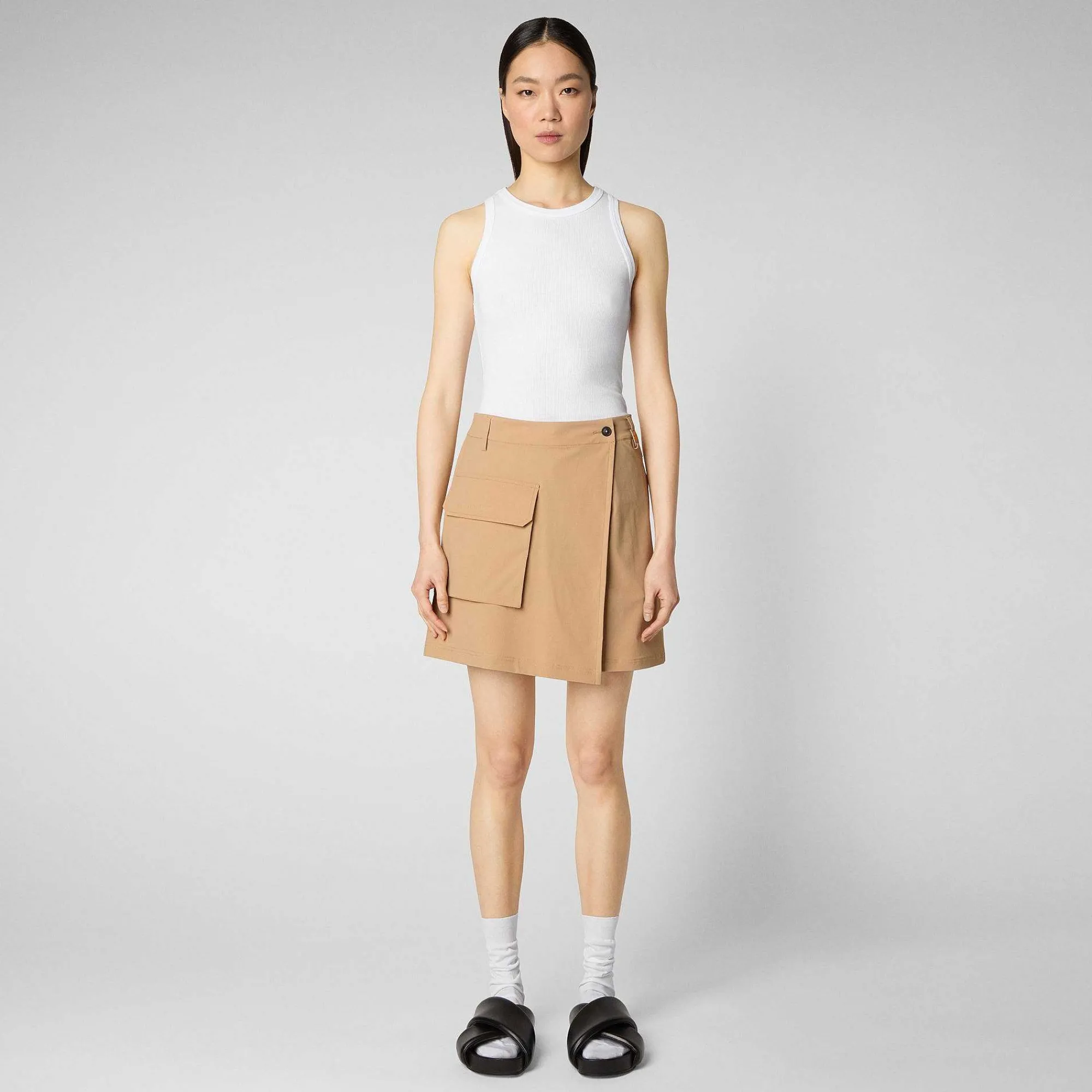 Pantaloni & Gonne^Save The Duck Gonna Pantalone Donna Brona Beige Biscotto