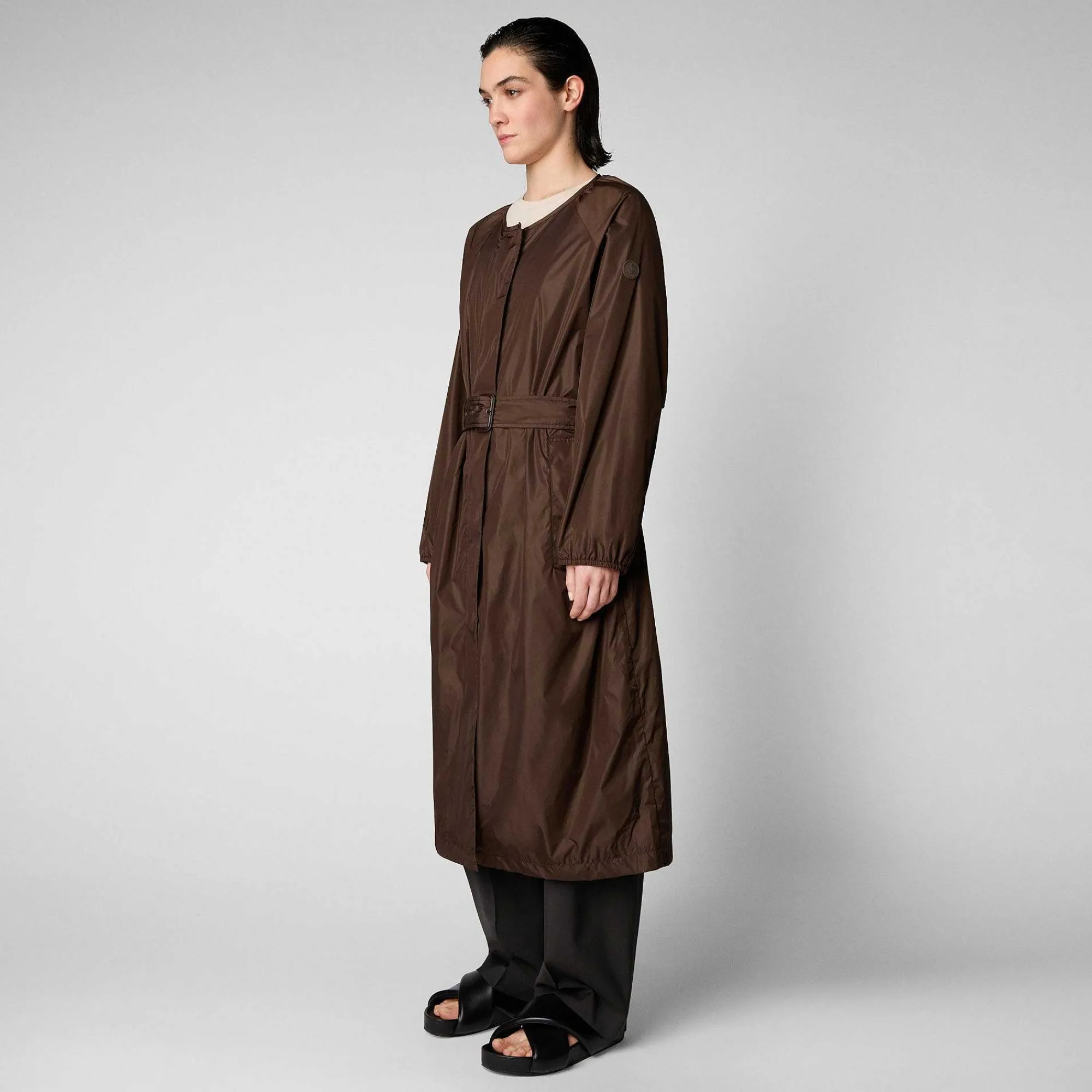 Impermeabili^Save The Duck Impermeabile Donna Mava Soil Brown