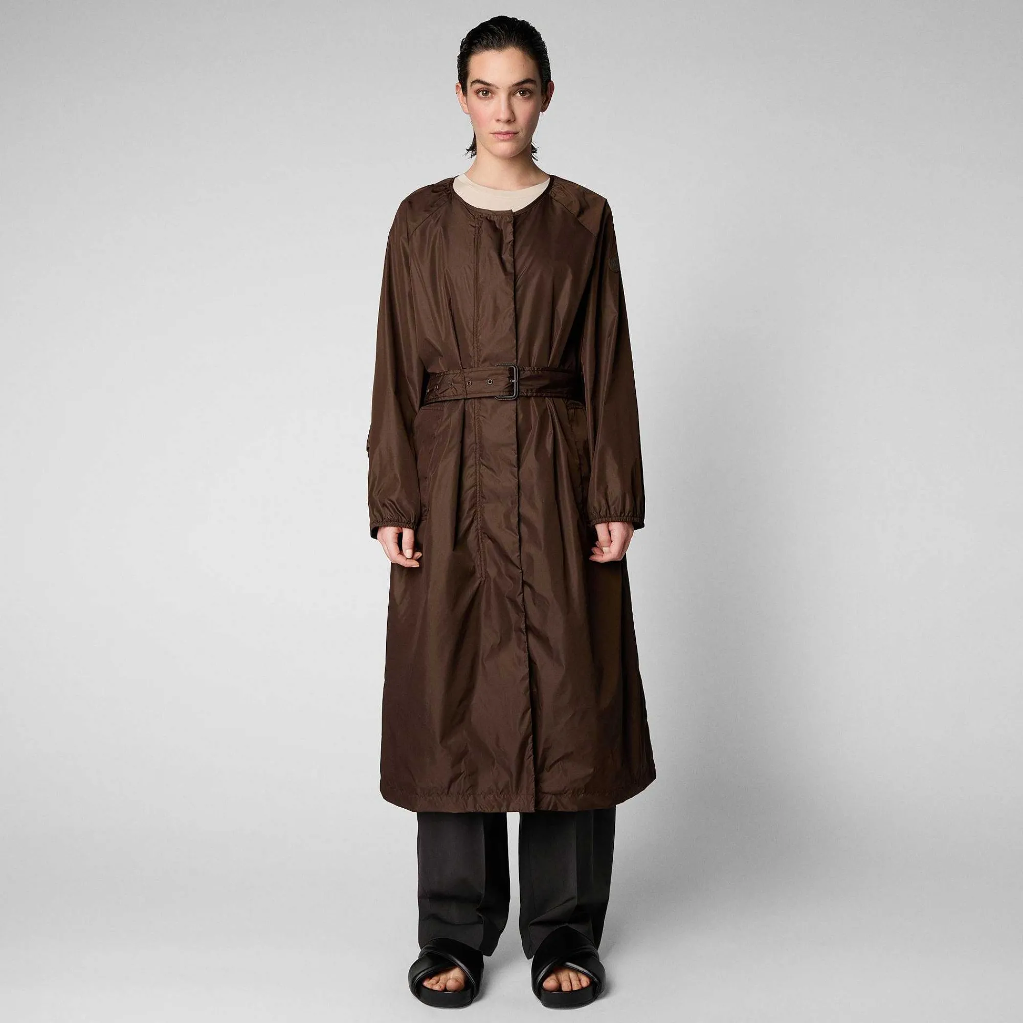 Impermeabili^Save The Duck Impermeabile Donna Mava Soil Brown