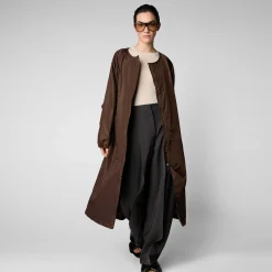 Impermeabili^Save The Duck Impermeabile Donna Mava Soil Brown