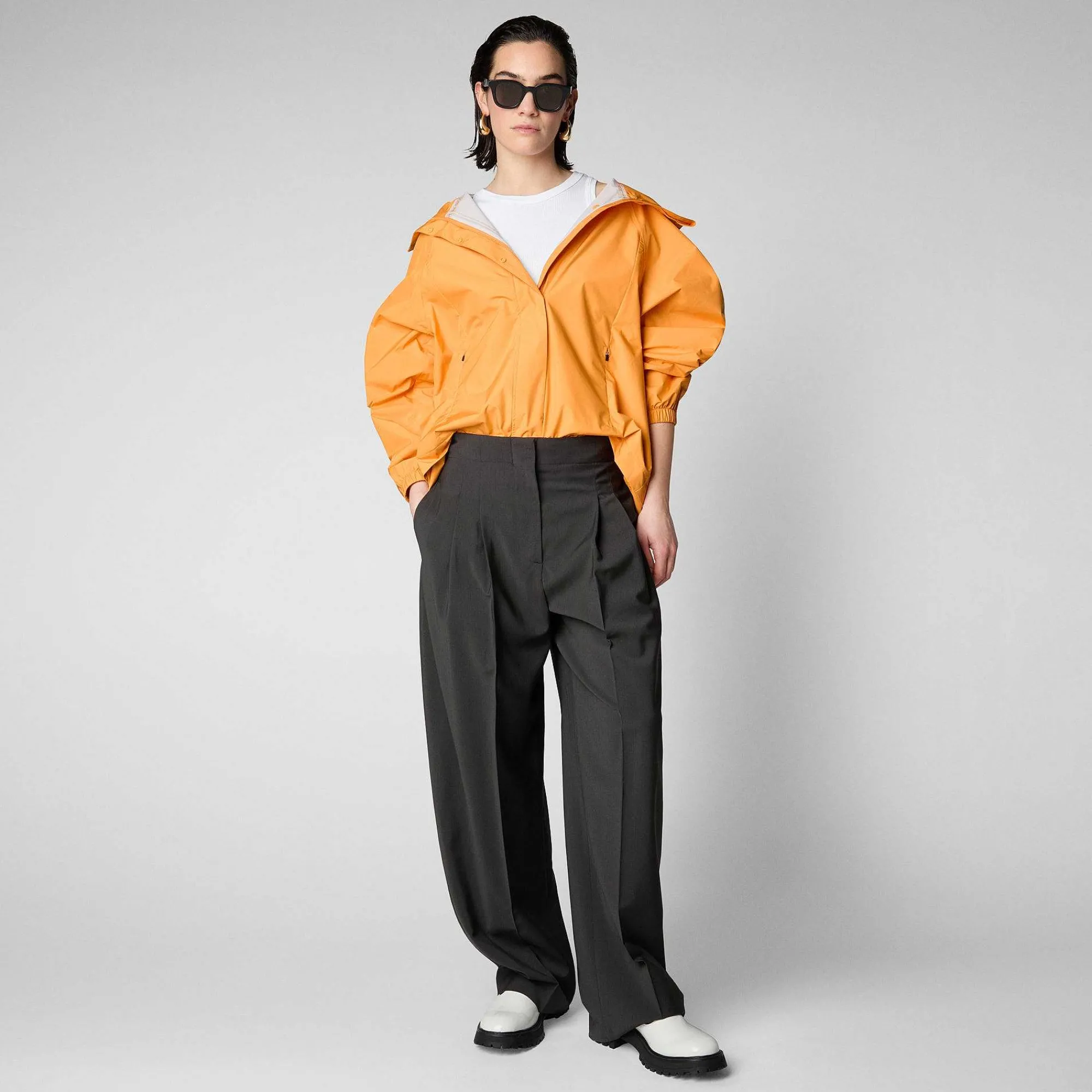 Impermeabili^Save The Duck Impermeabile Donna Suki Arancione Acceso