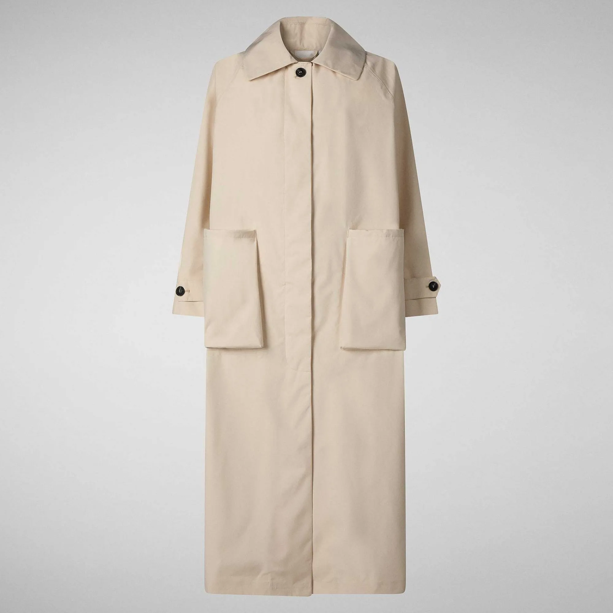 Impermeabili^Save The Duck Impermeabile Donna Yani Beige Crema