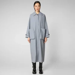 Impermeabili^Save The Duck Impermeabile Donna Yani Grigio Ardesia