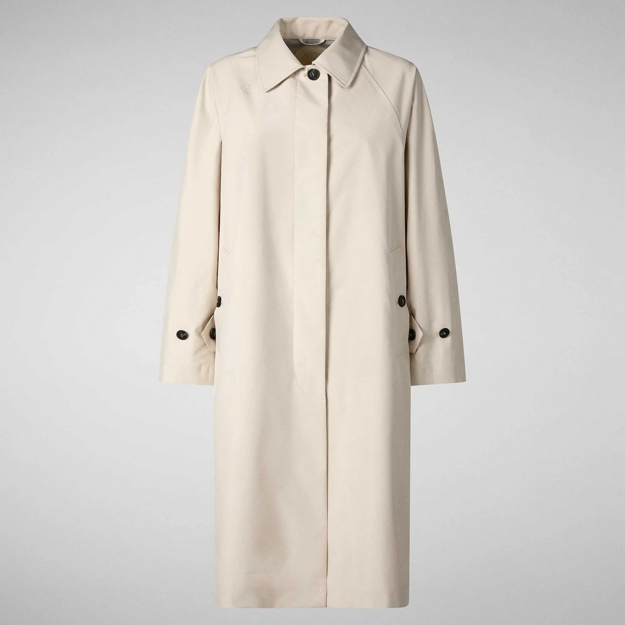 Impermeabili^Save The Duck Impermeabile Donna Zola Beige Crema