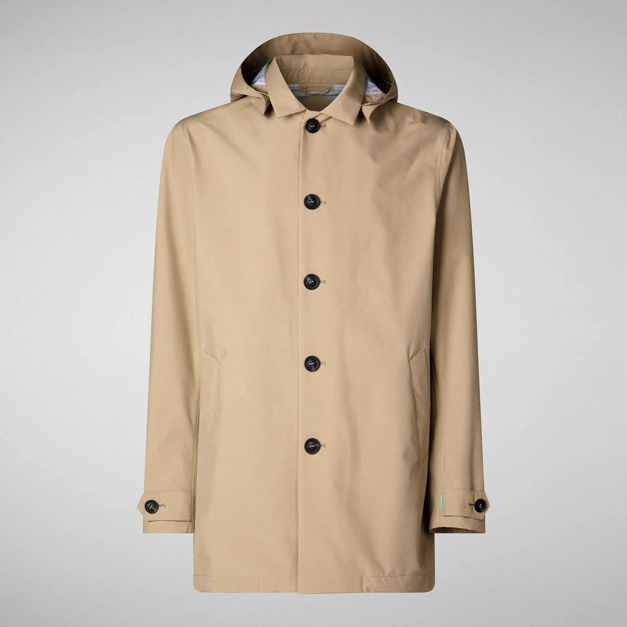 Impermeabili^Save The Duck Impermeabile Uomo Benjamin Beige Scuro