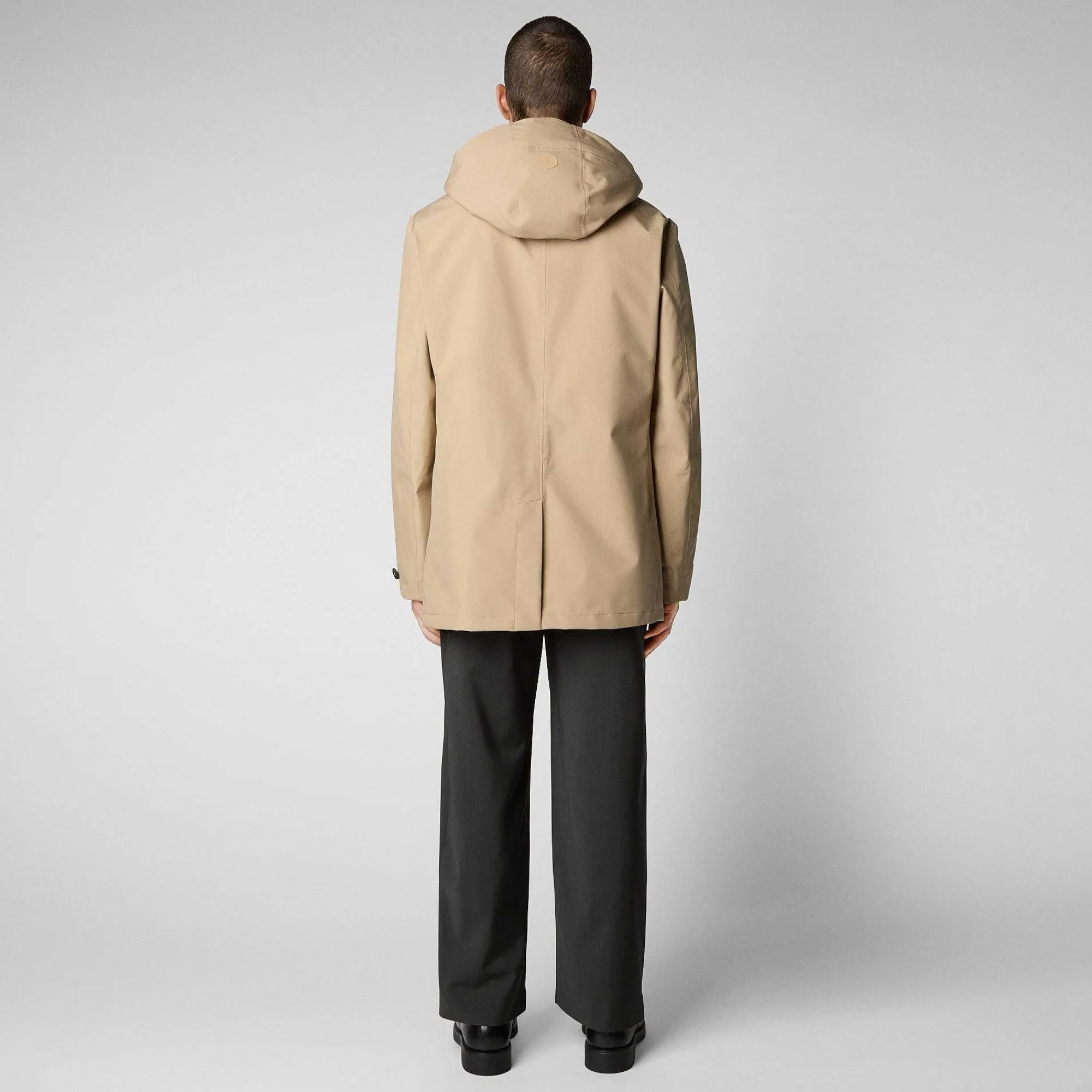 Impermeabili^Save The Duck Impermeabile Uomo Benjamin Beige Scuro