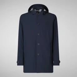Impermeabili^Save The Duck Impermeabile Uomo Benjamin Blu Nero