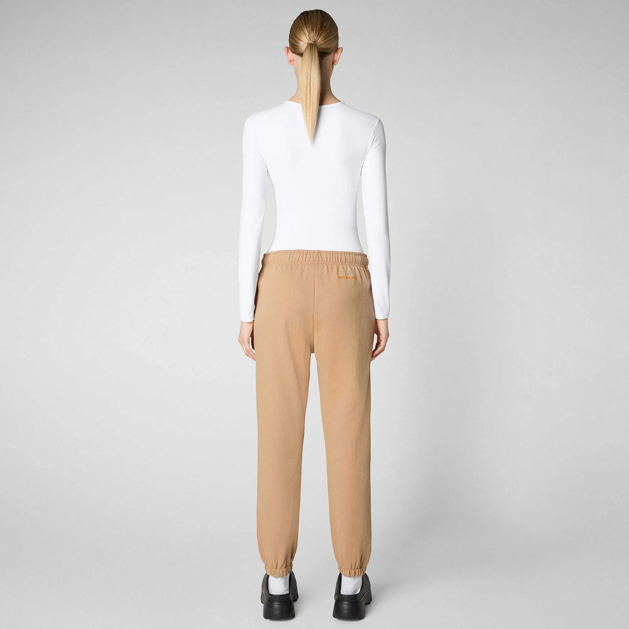 Pantaloni & Gonne^Save The Duck Pantaloni Donna Jiya In Beige Biscotto