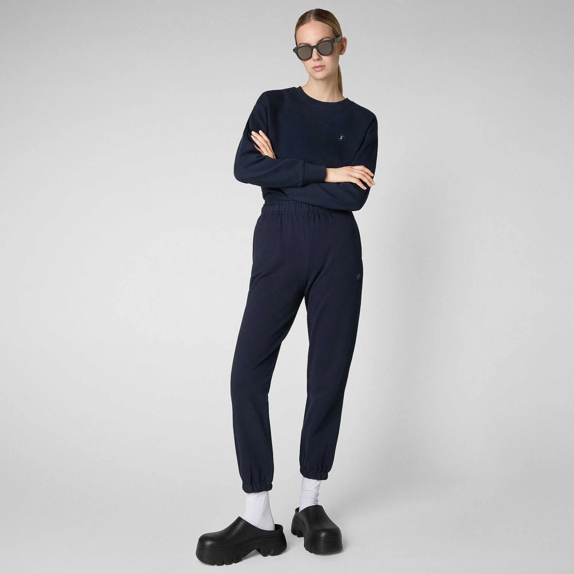 Pantaloni & Gonne^Save The Duck Pantaloni Donna Jiya In Blu Navy