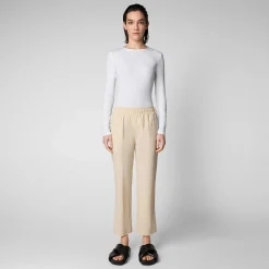 Pantaloni & Gonne^Save The Duck Pantaloni Donna Milan Beige Crema